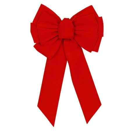 Holiday Trims Holiday Trims Red 11 Loop Christmas Bow 10 in. 7358ACE